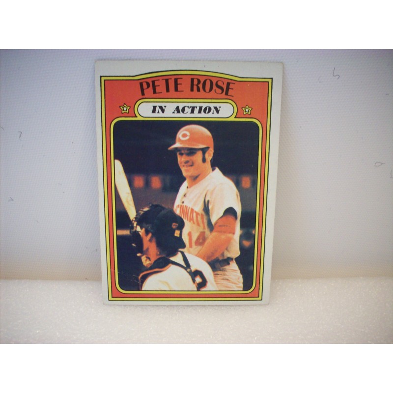 1972 Topps Pete Rose In Action