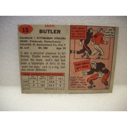 1957 Topps FB Jack Butler Number 15