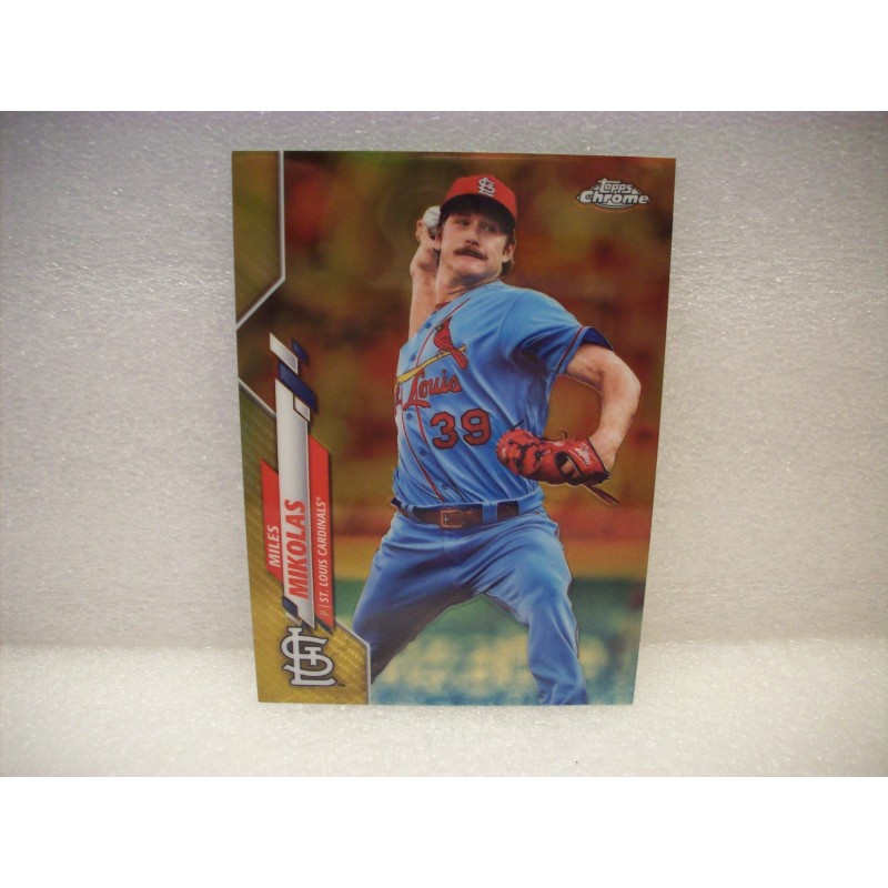 2020 Topps Chrome Miles Mikolas Gold 31of 50