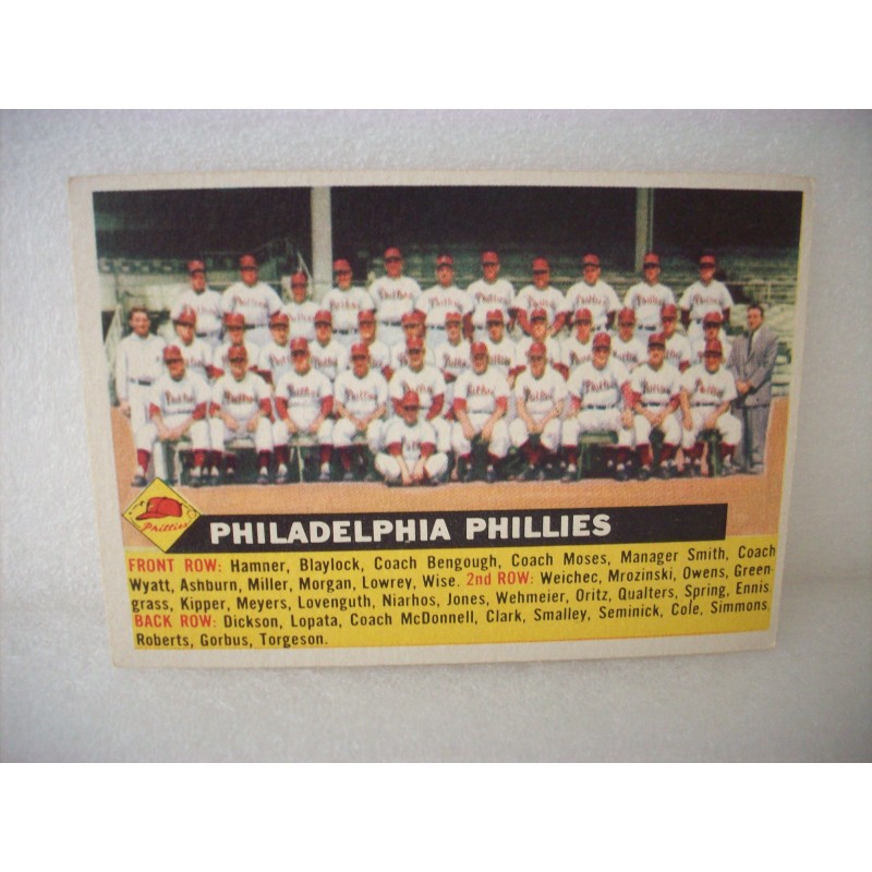 1956 Topps Philadelphia Phillies Team Card