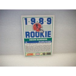 1989 Score Deion  Sanders Rookie