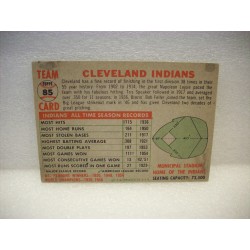 1956 Topps Cleveland Indians TC
