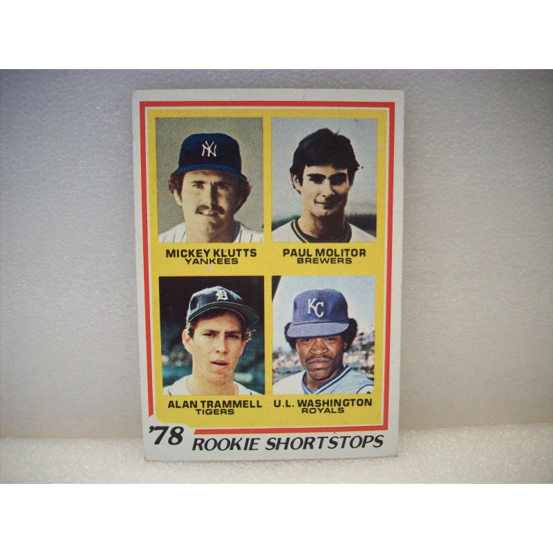 1978 Topps Molitor Trammell Rookie